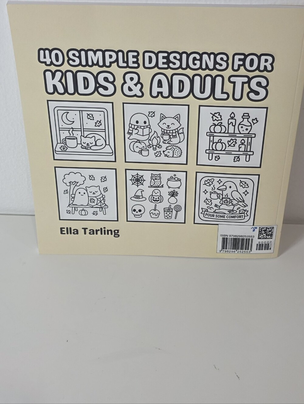 ๐โญ๏ธ Spooky Fall โ Bold & Easy Coloring Book: 40 Cute Fall And Halloween Designs - Picture 6 of 6